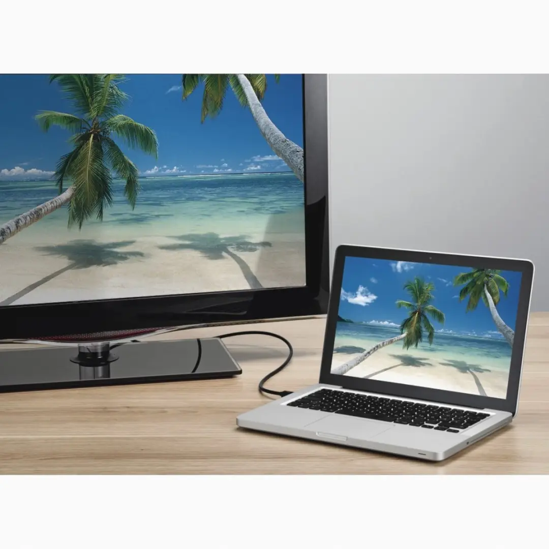 Hama Mini DisplayPort naar DisplayPort Adapterkabel 1,8m - Zwart