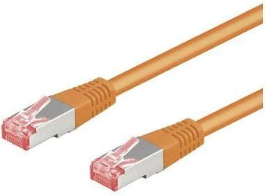 Goobay CAT 6 Patchkabel S/FTP Oranje 0,5m - 10 Stuks