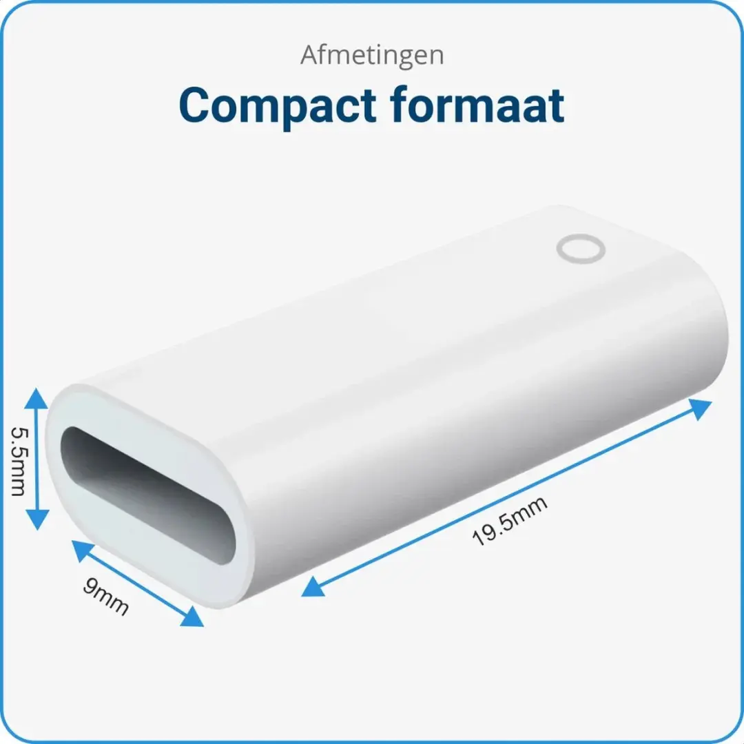 Selected Oplader Apple Pencil 1 - Lightning Adapter - Wit