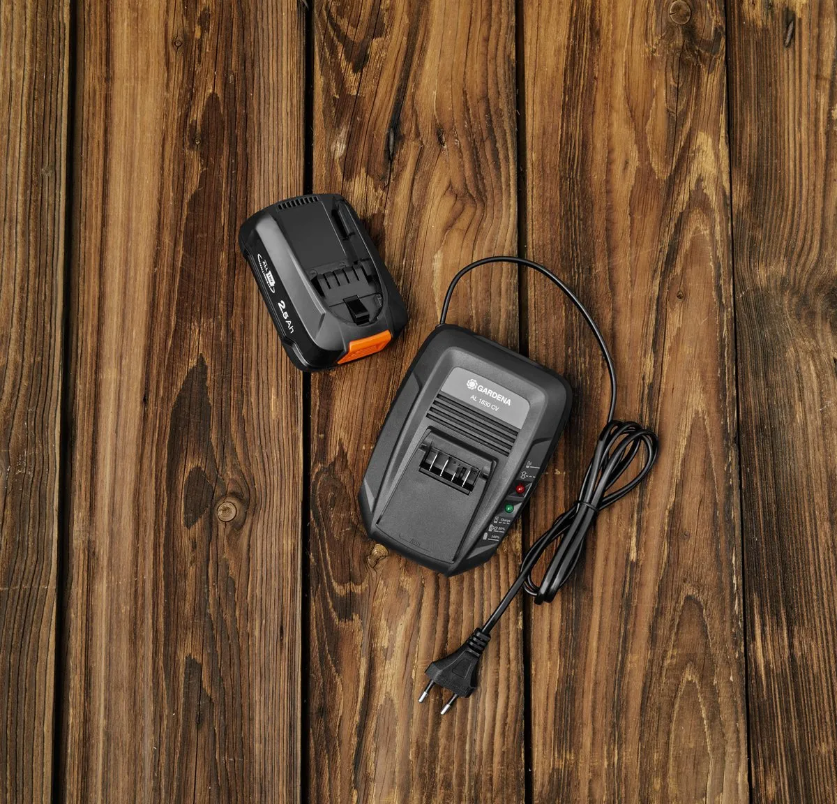 GARDENA Startset Gereedschapsaccu en lader - P4A QC + 1x 2.5Ah