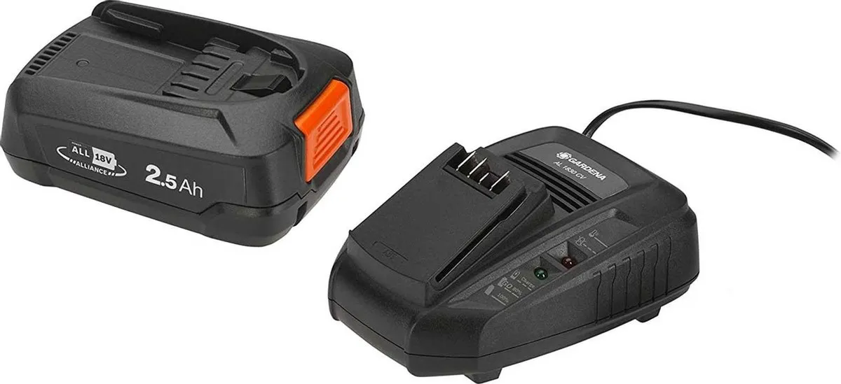 GARDENA Startset Gereedschapsaccu en lader - P4A QC + 1x 2.5Ah