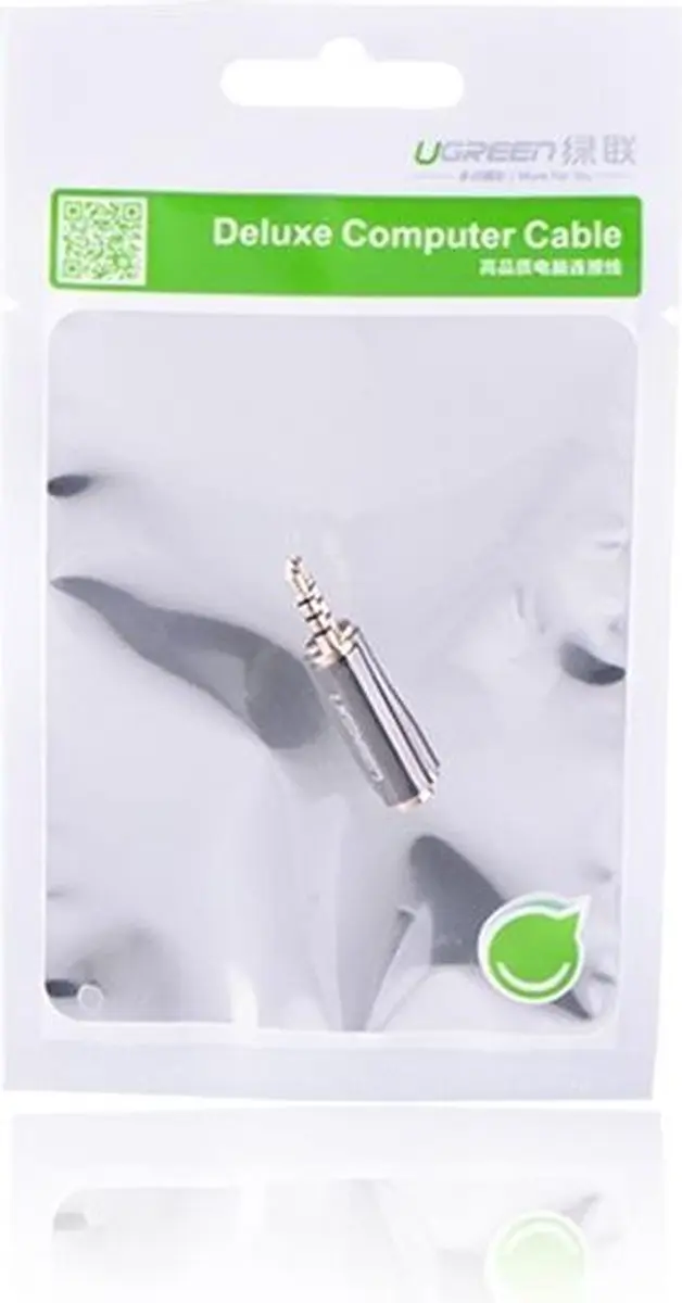 Ugreen UG084 3.5mm Adapter - Zwart/Goud
