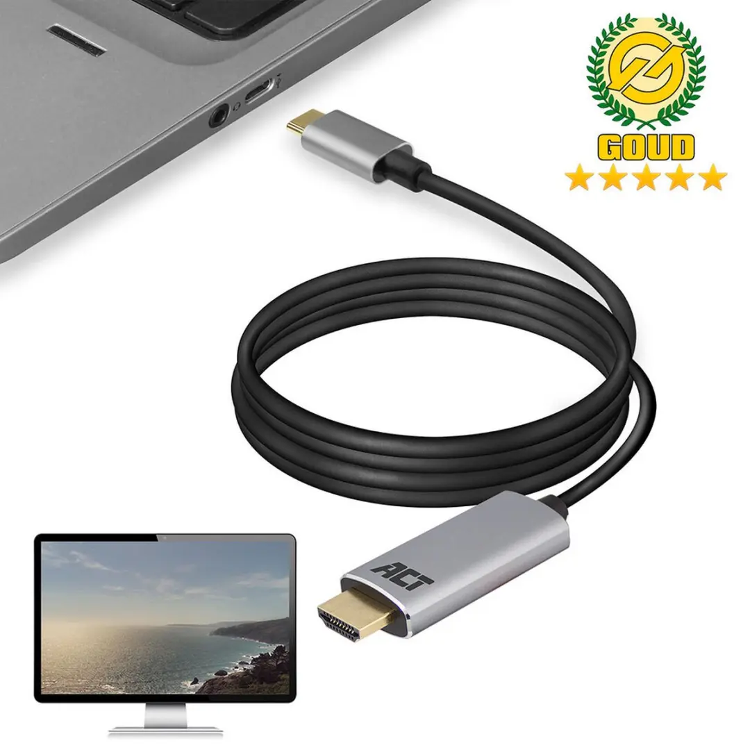 ACT AC7015 USB-C naar HDMI Kabel 1,8m