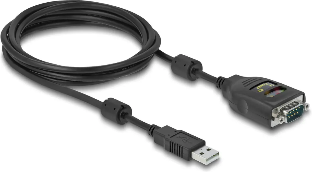 Delock USB 2.0 naar RS-232 Adapter 2.5kV - 2m - Zwart