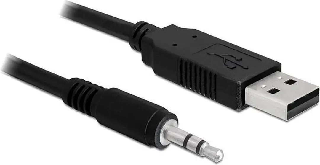 Delock USB 2.0 naar Seriell-TTL 3,5mm Converter - Zwart