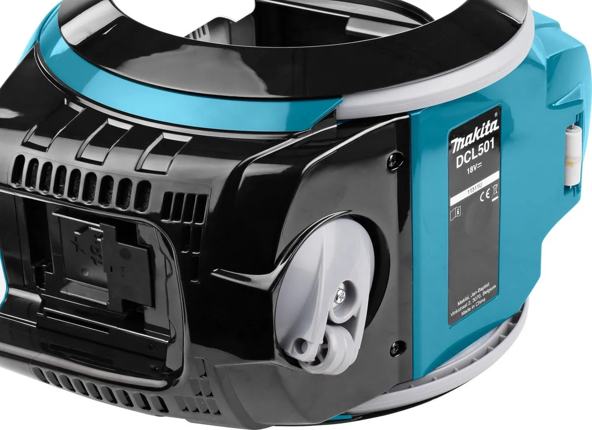 Makita DCL501Z Cycloonstofzuiger - Blauw - afbeelding 6 van 6