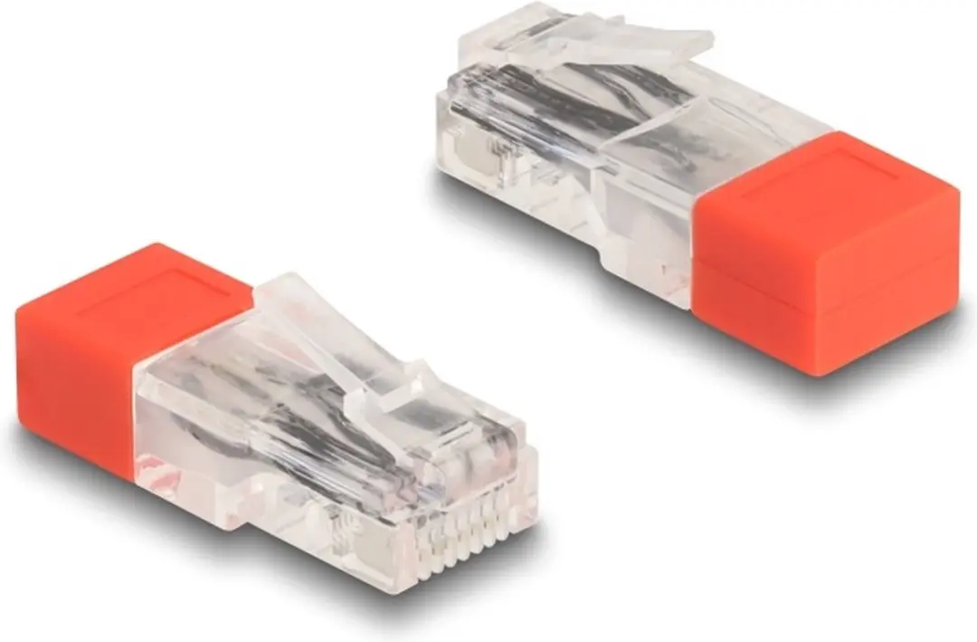 Delock RJ45 Plug 120 Ohm - Rood