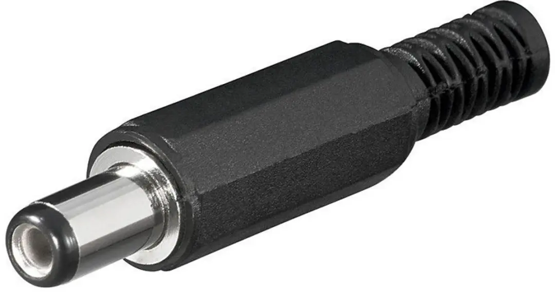 Goobay Soldeerbare DC-stekker 2,1x5,5mm - 10 Stuks - Zwart