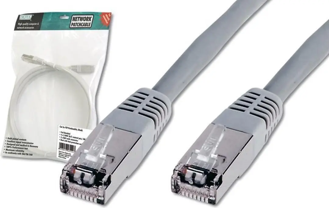 Digitus DK-1531-020 RJ45 Netwerkkabel CAT5e 2m - Grijs