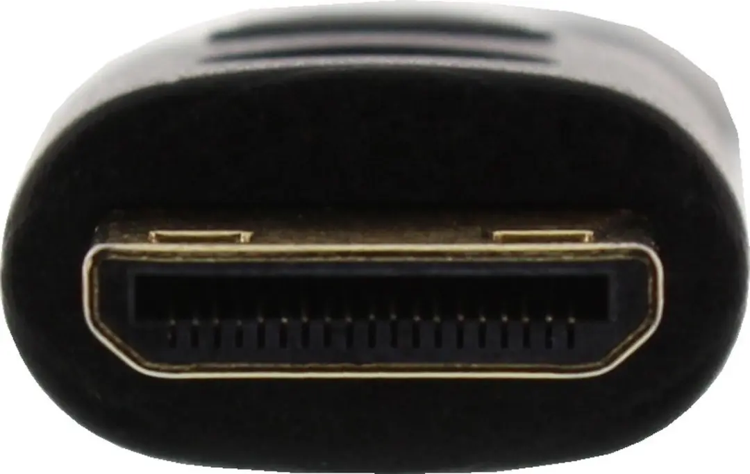 InLine HDMI Superslim Kabel A naar C HS met Ethernet 1,5m - Zwart/Goud