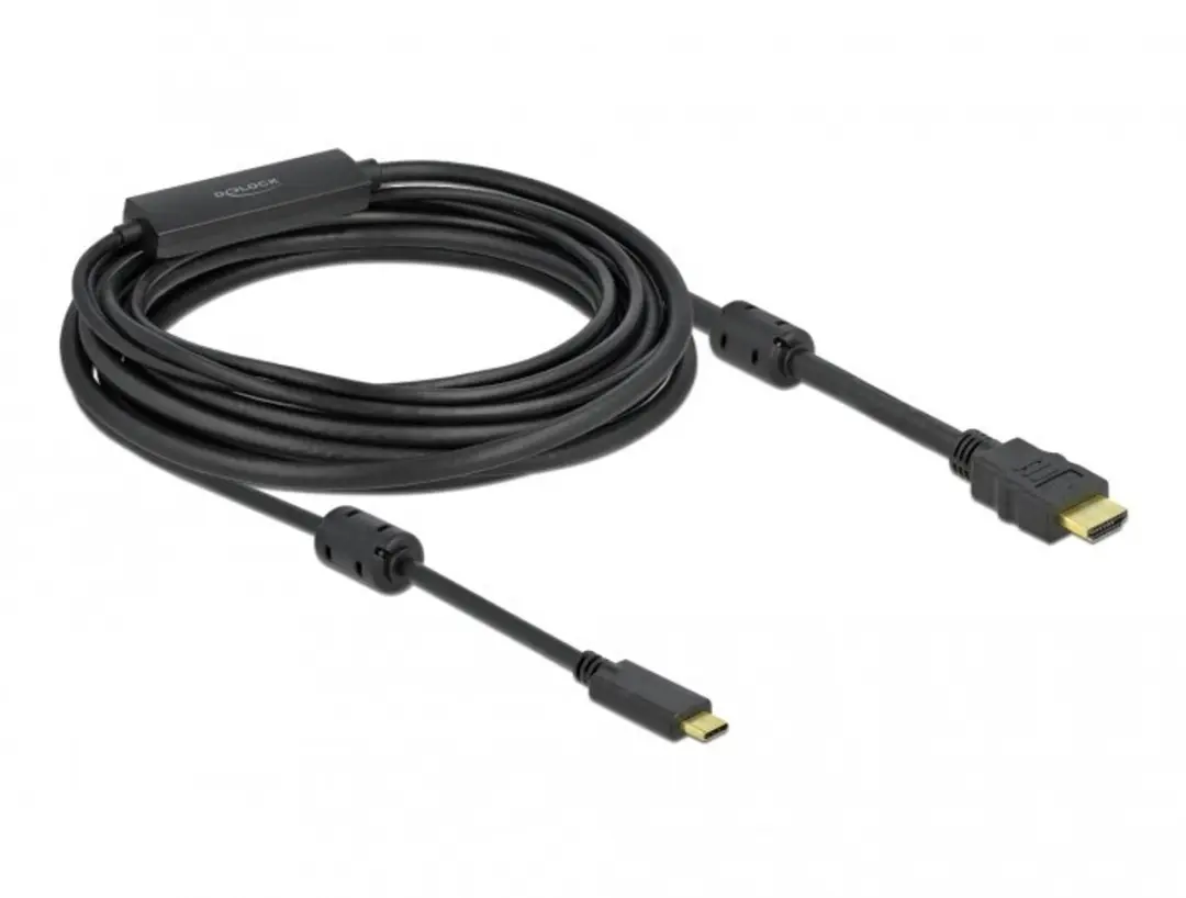 Delock USB-C naar HDMI Kabel 4K 60Hz 7m - Zwart