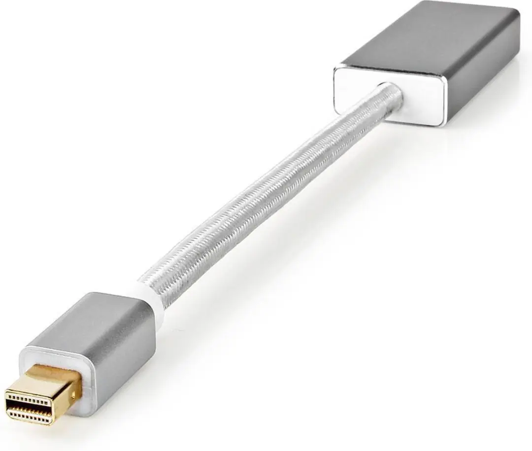 Nedis Mini DisplayPort-Kabel CCTB37450AL02 - 0,20m - Verguld - Zilver
