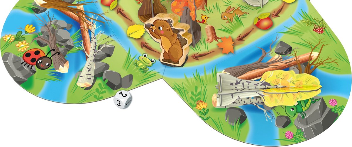 Tactic Bezige Bever – Bordspel – Geheugenspel met Bouwen – Spelenderwijs Leren – Familiespel – 2 tot 4 Spelers – Vanaf 3 Jaar