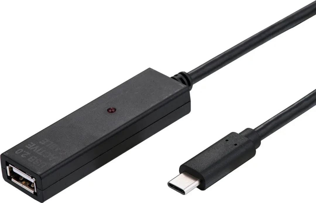 Value USB 2.0 Verlengkabel A-C 20m - Actieve Repeater