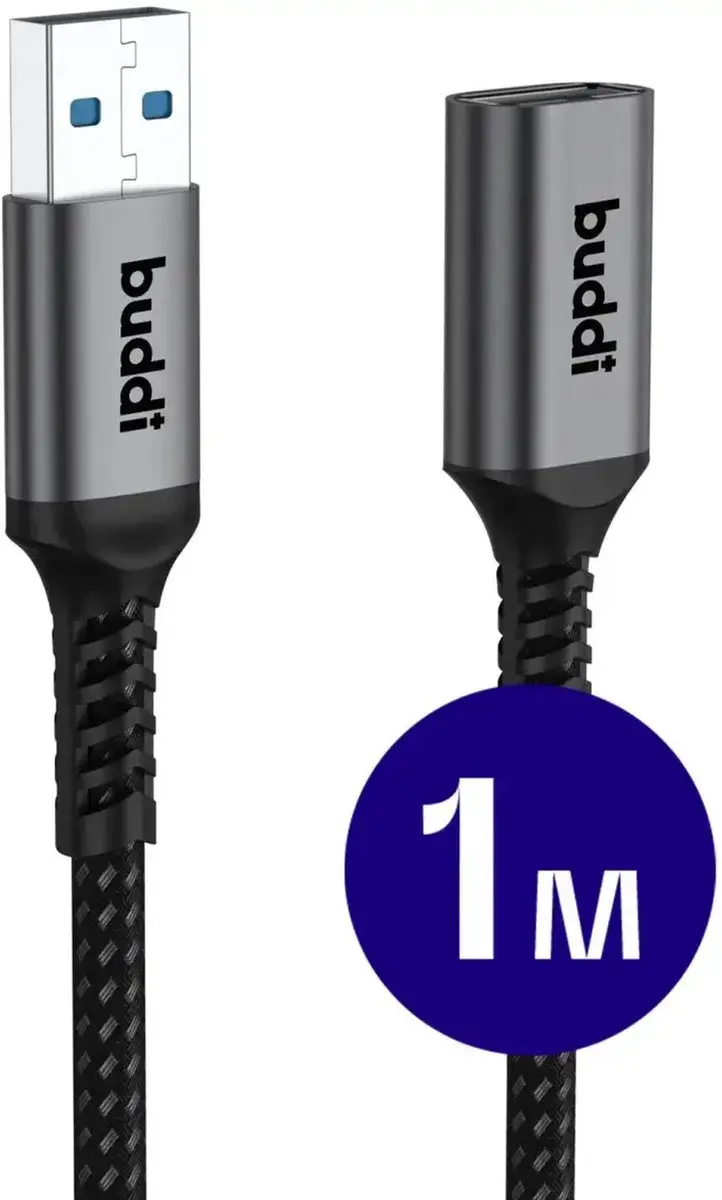 Buddi Flex USB 3.0 Verlengkabel A-A 1M