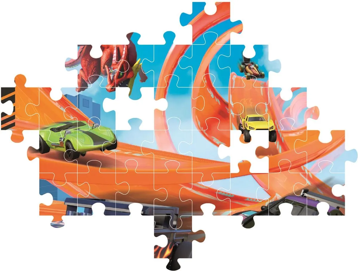Clementoni Hot Wheels Kinderpuzzel 104 Stuks - Multicolor