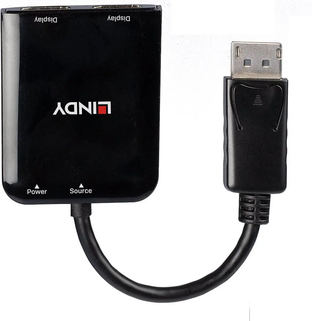 Lindy 38430 DisplayPort Adapter - Zwart