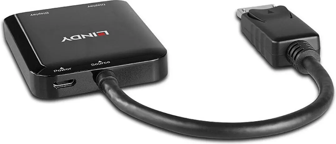 Lindy 38430 DisplayPort Adapter - Zwart