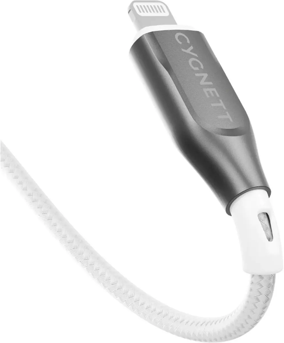 Cygnett USB-C naar Apple Lightning Kabel MFI 2m - Wit