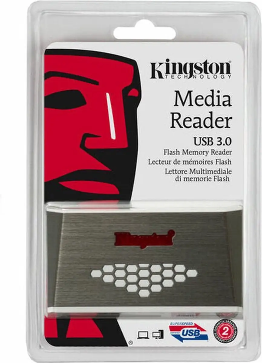 Card Reader Kingston FCR-HS4 Silver