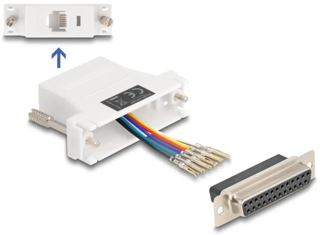 Delock D-Sub 25 naar RJ12 Adapter