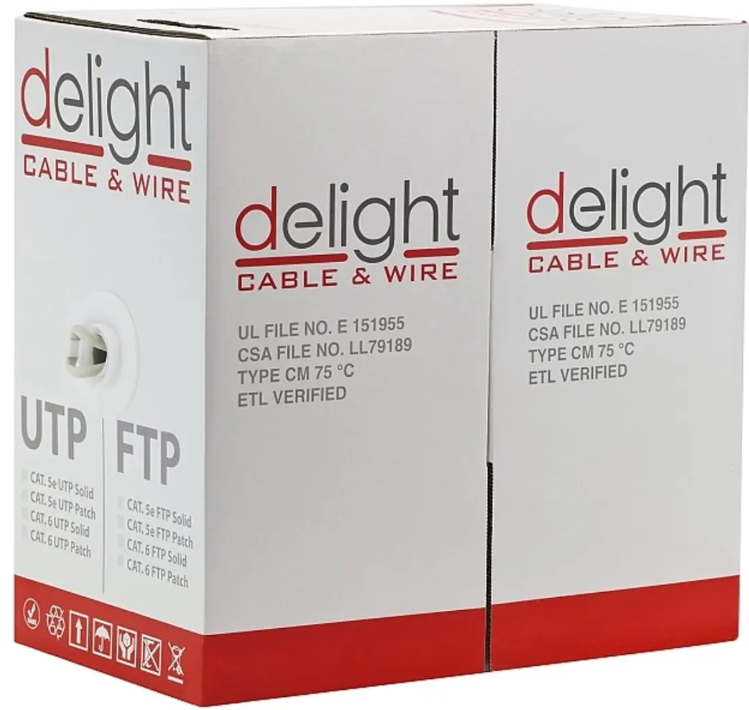 Delight UTP Ethernet Kabel CAT5e 305m - Grijs