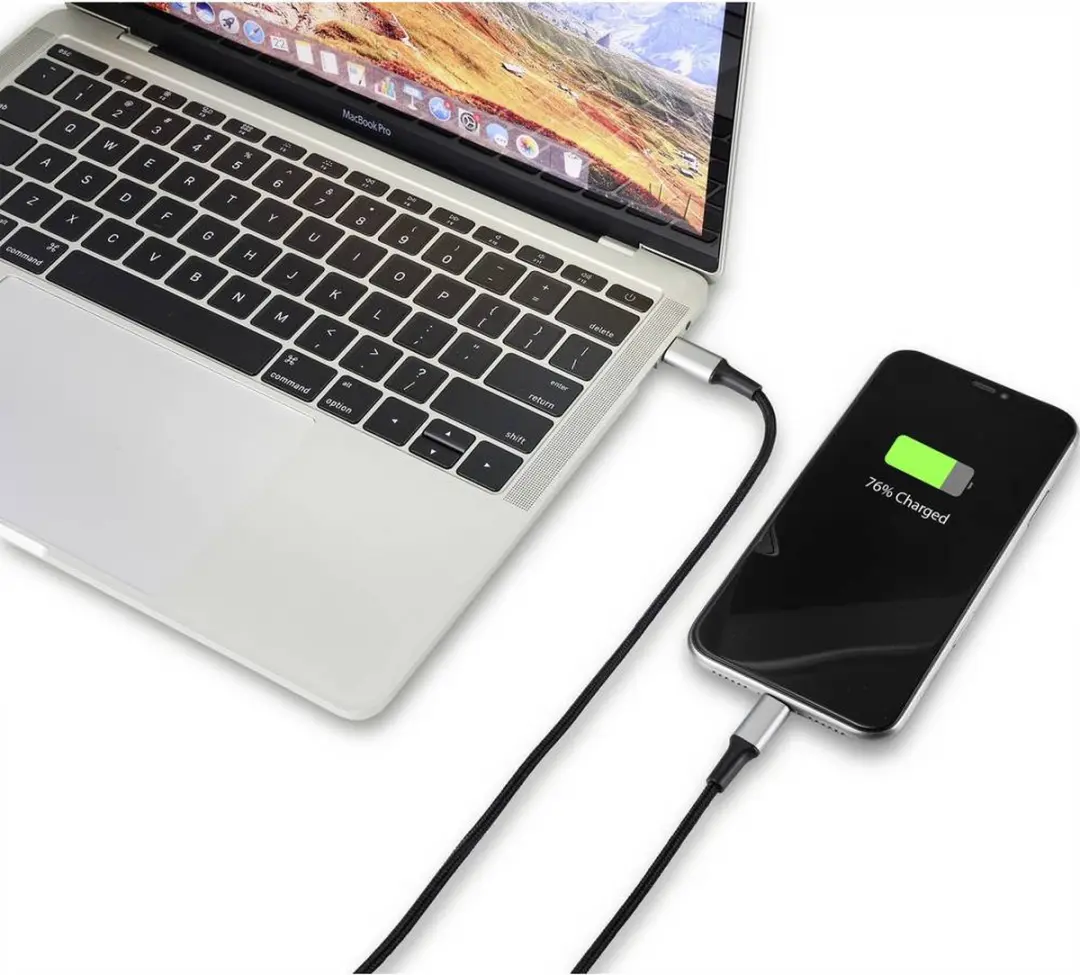 Renkforce RF-4995188 USB-C Lightning Kabel 2m - Zwart