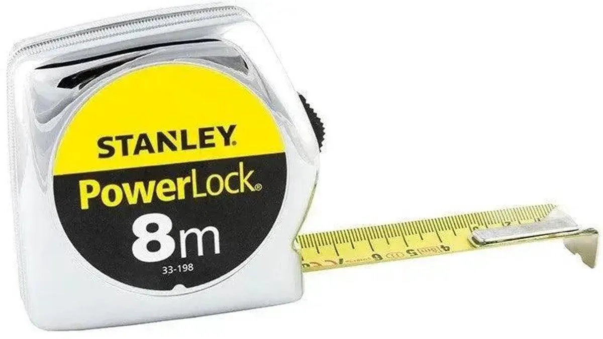 Stanley Rolbandmaat Powerlock 8m - 25mm