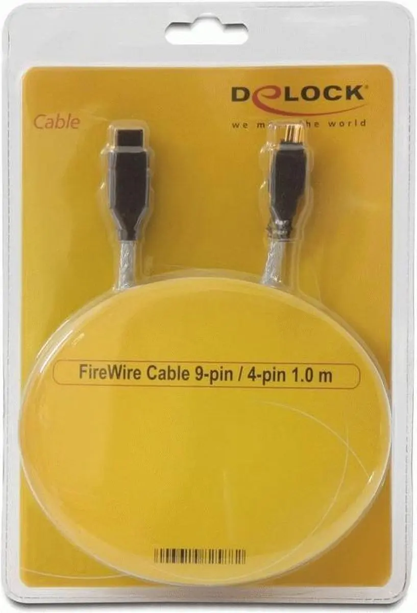 Delock Firewire Kabel 1m - Grijs