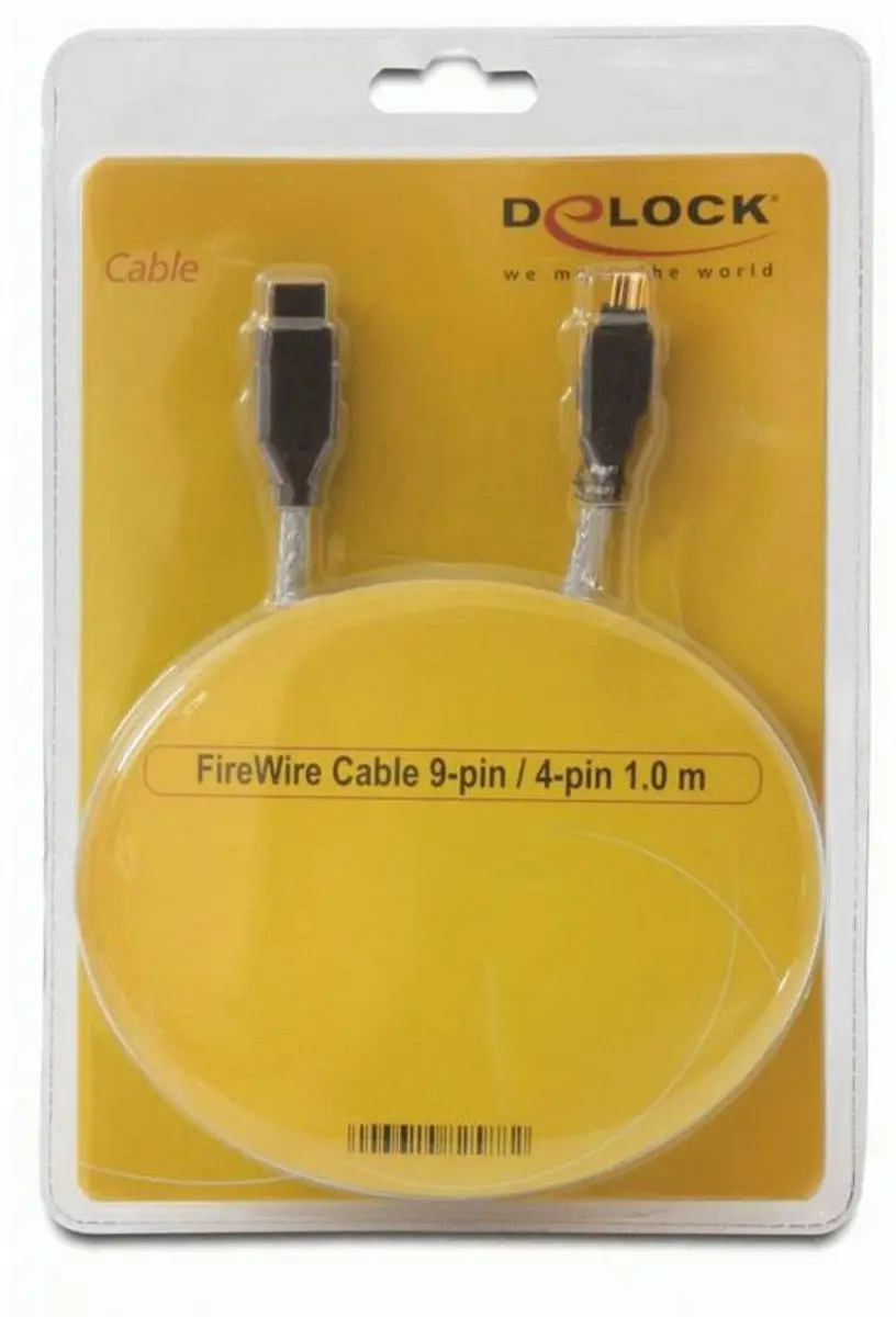 Delock Firewire Kabel 1m - Grijs