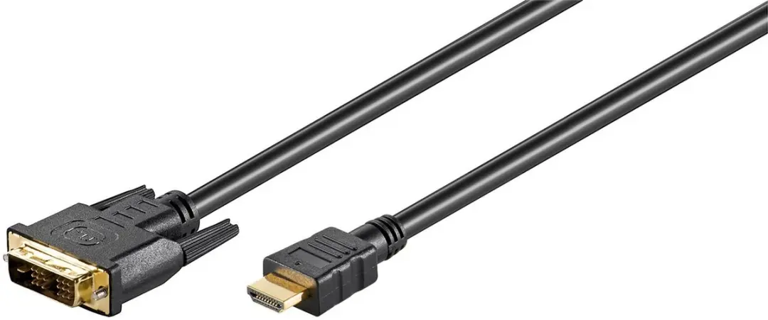 Goobay DVI-D/HDMI Vergulde Kabel