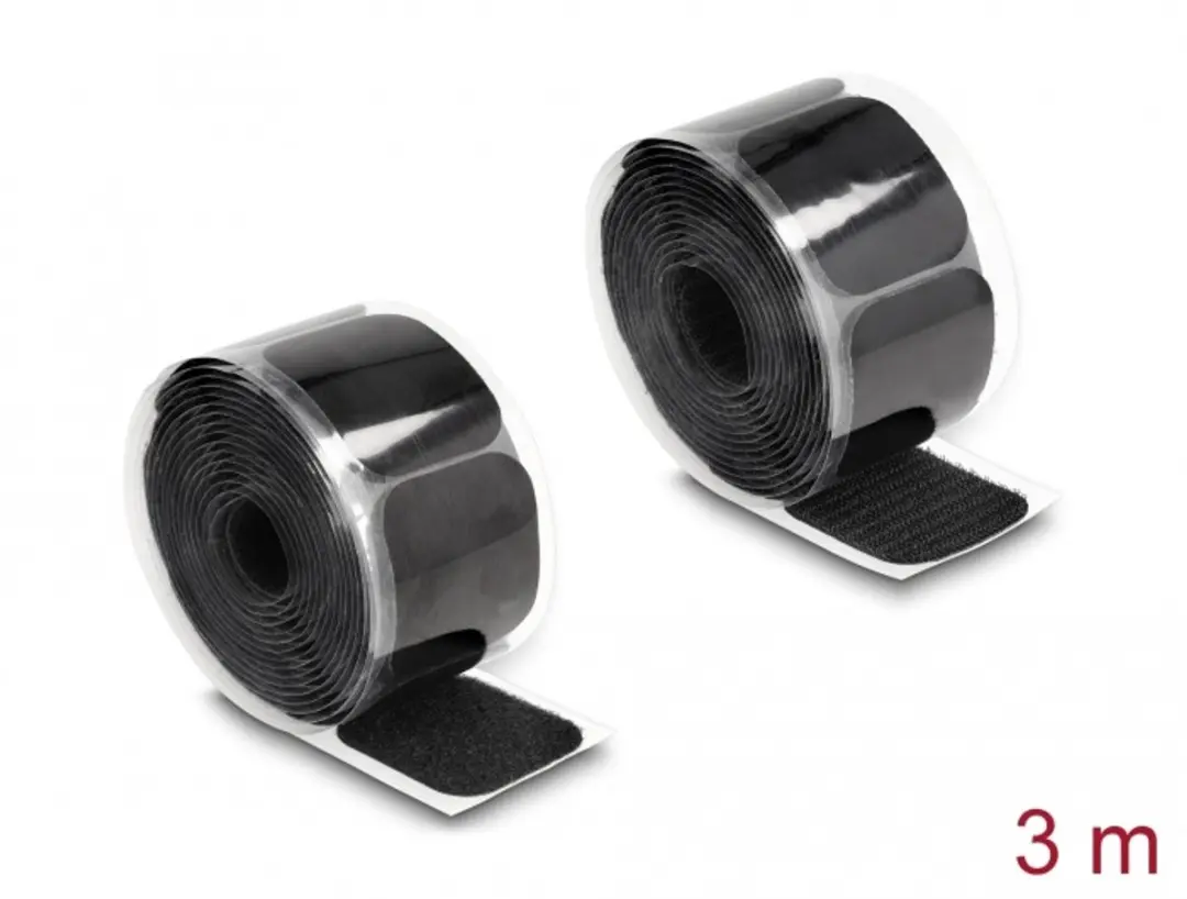 Delock Hook-and-Loop Pad op Rol 45x50mm