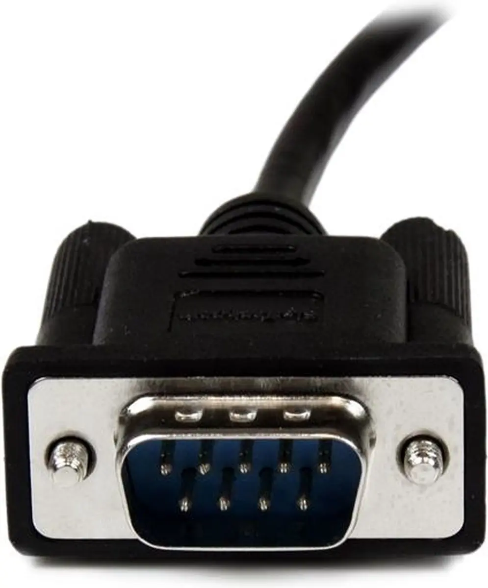Startech DB9 RS232 Nullmodemkabel 1m - Zwart
