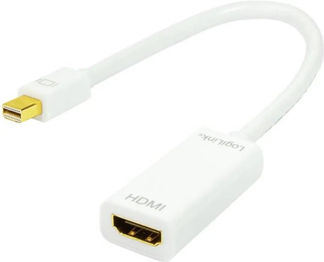 Logilink Mini DisplayPort naar HDMI Adapter 0,1m - Wit