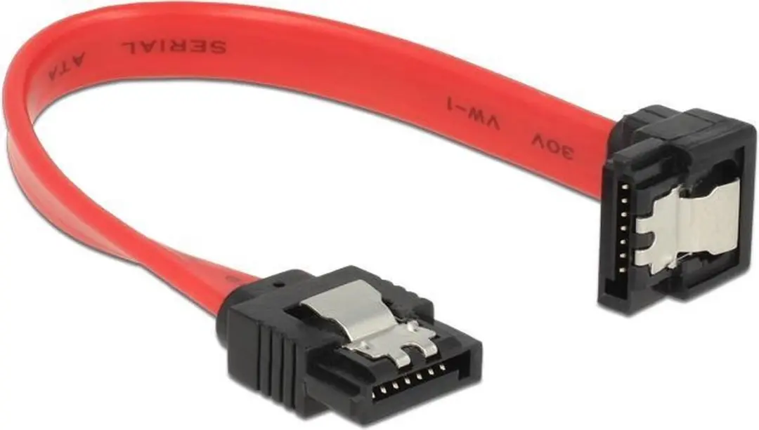 Delock SATA Kabel 10cm - Rood