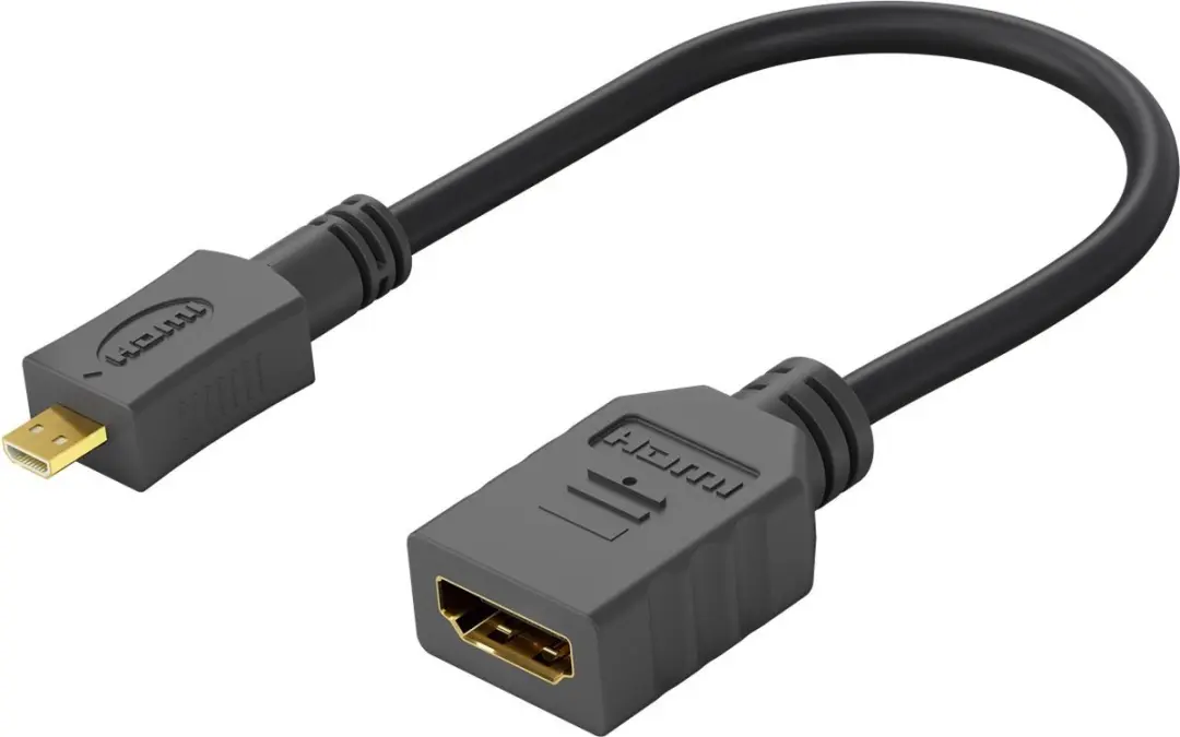 Goobay HDMI Adapter Micro HDMI naar HDMI 0.15m