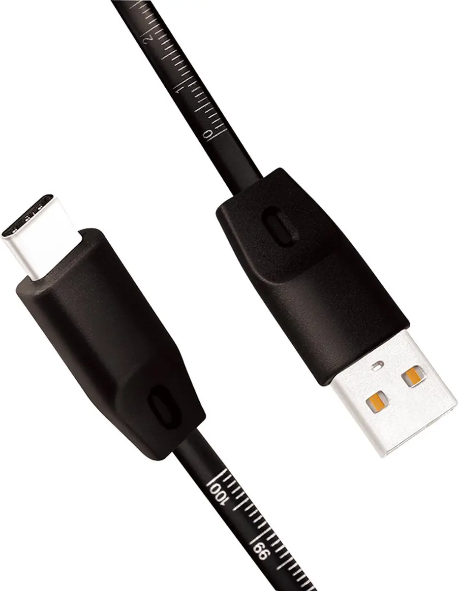 Logilink USB 2.0 A naar C Kabel 1m - Zwart