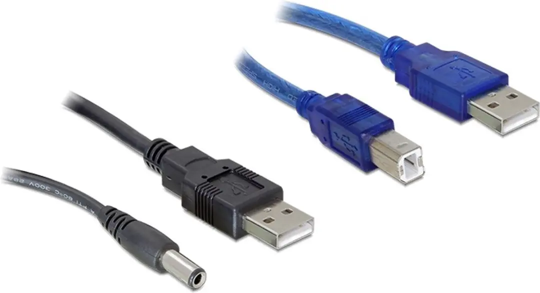 Delock USB-A/DC + USB-B Kabelset