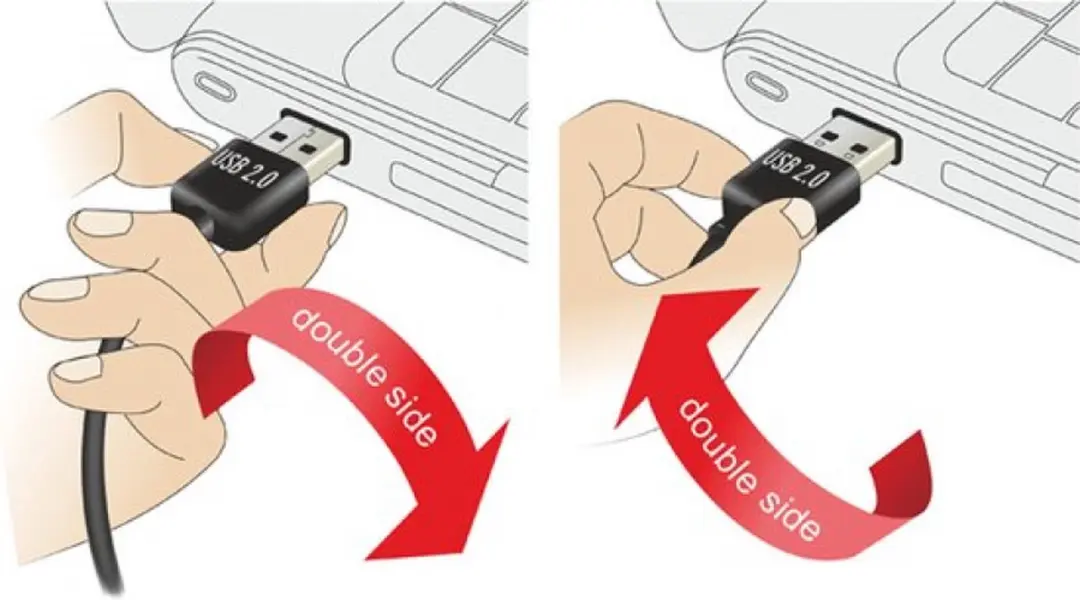 Delock EASY-USB 2.0-A USB 2.0-A Kabel 1m - Zwart
