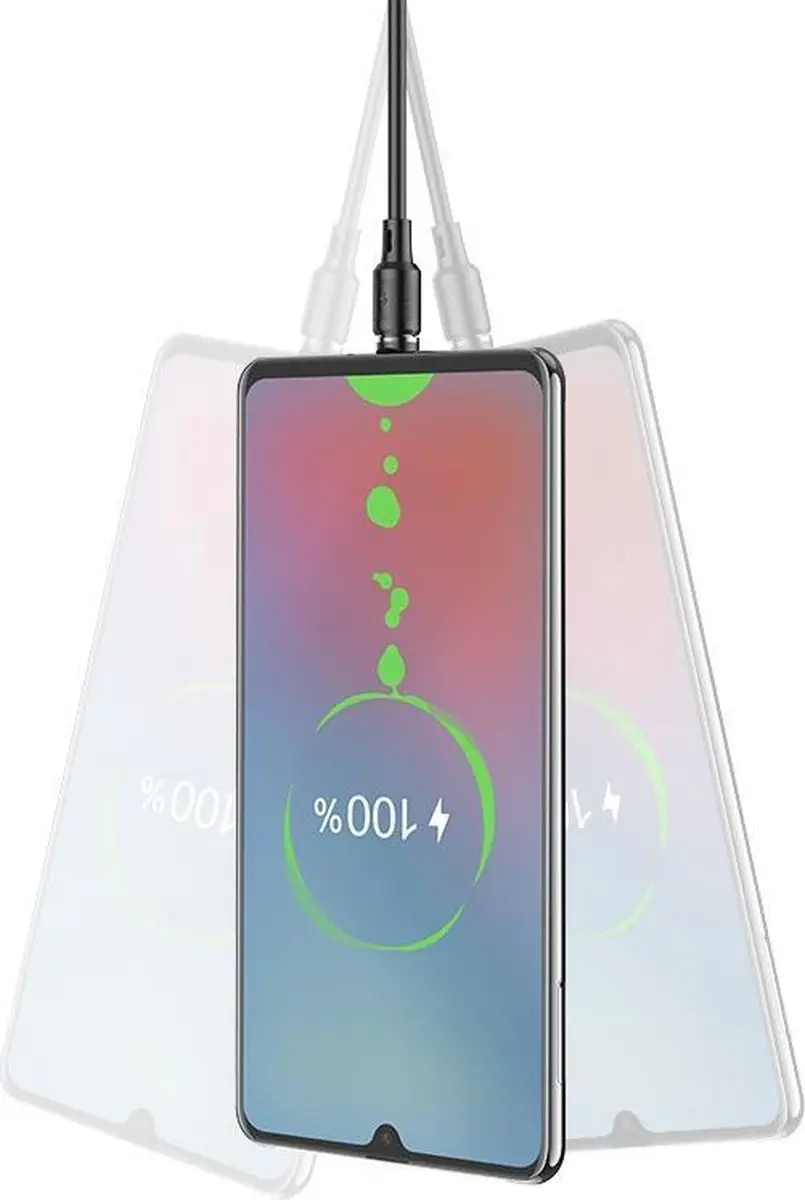 Hoco X52M Magnetische Oplaadkabel Micro-USB 1m - Zwart