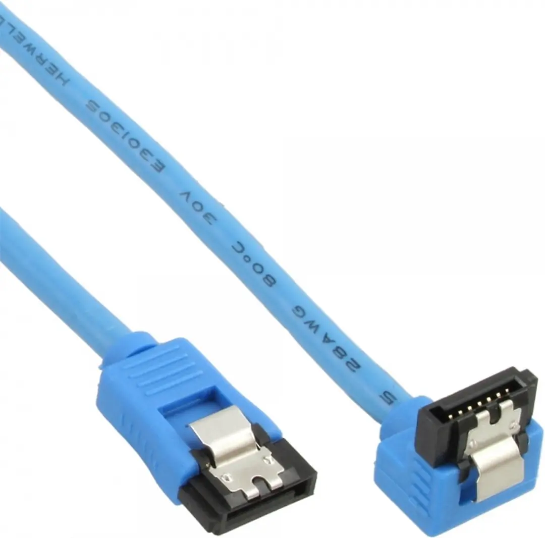 InLine SATA Datakabel 6 Gbit/s 0,15m - Blauw