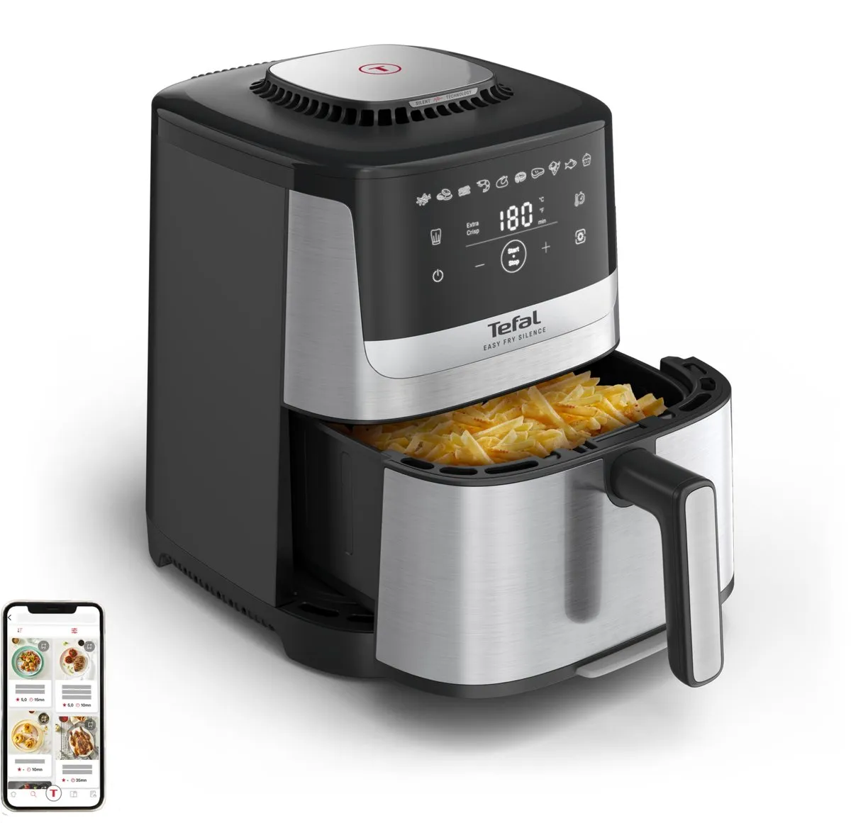 Tefal Easy Fry Silence Deluxe EY552D Airfryer 1670W