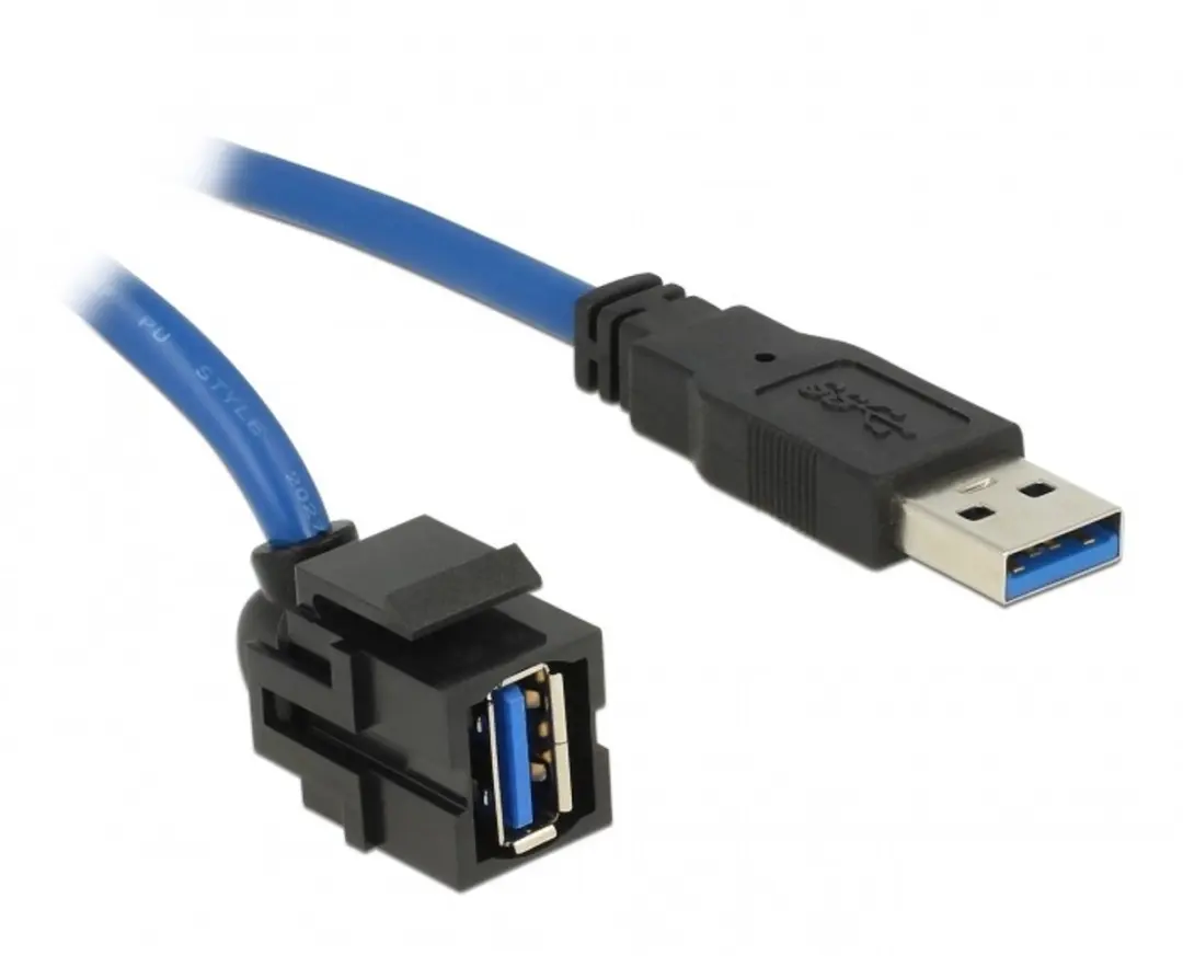 Delock USB 3.0 A Male naar A Female Kabel 0.5m