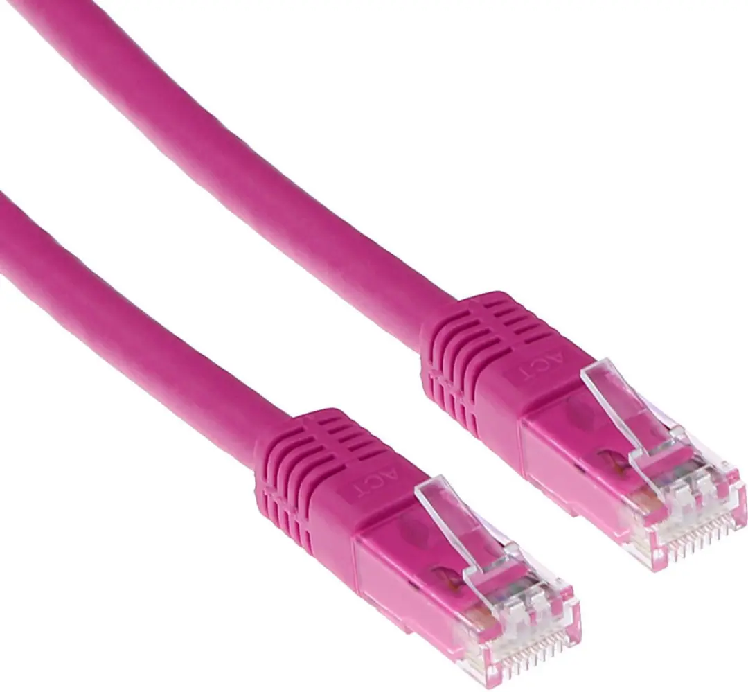 ACT Roze CAT6A Patchkabel 1,5m RJ45