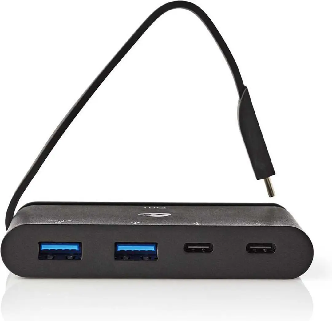 Nedis TCARF250BK USB Multi-Port Adapter - 2x USB-A/2x USB-C - Zwart