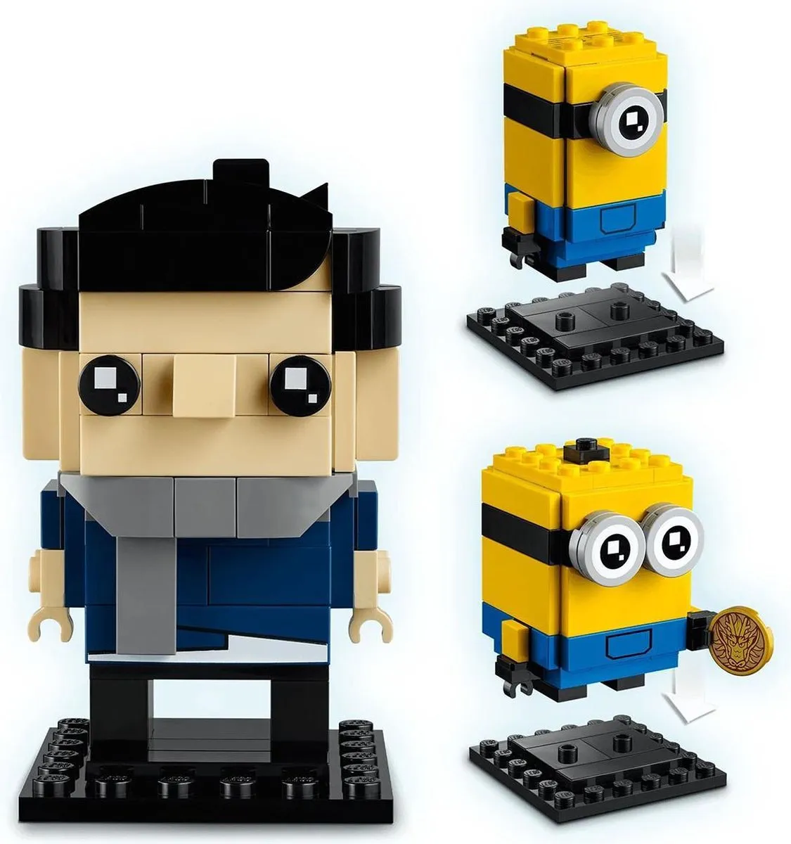 LEGO BrickHeadz Gru, Stuart & Otto 40420 - 244 Stukken - Blauw/Geel