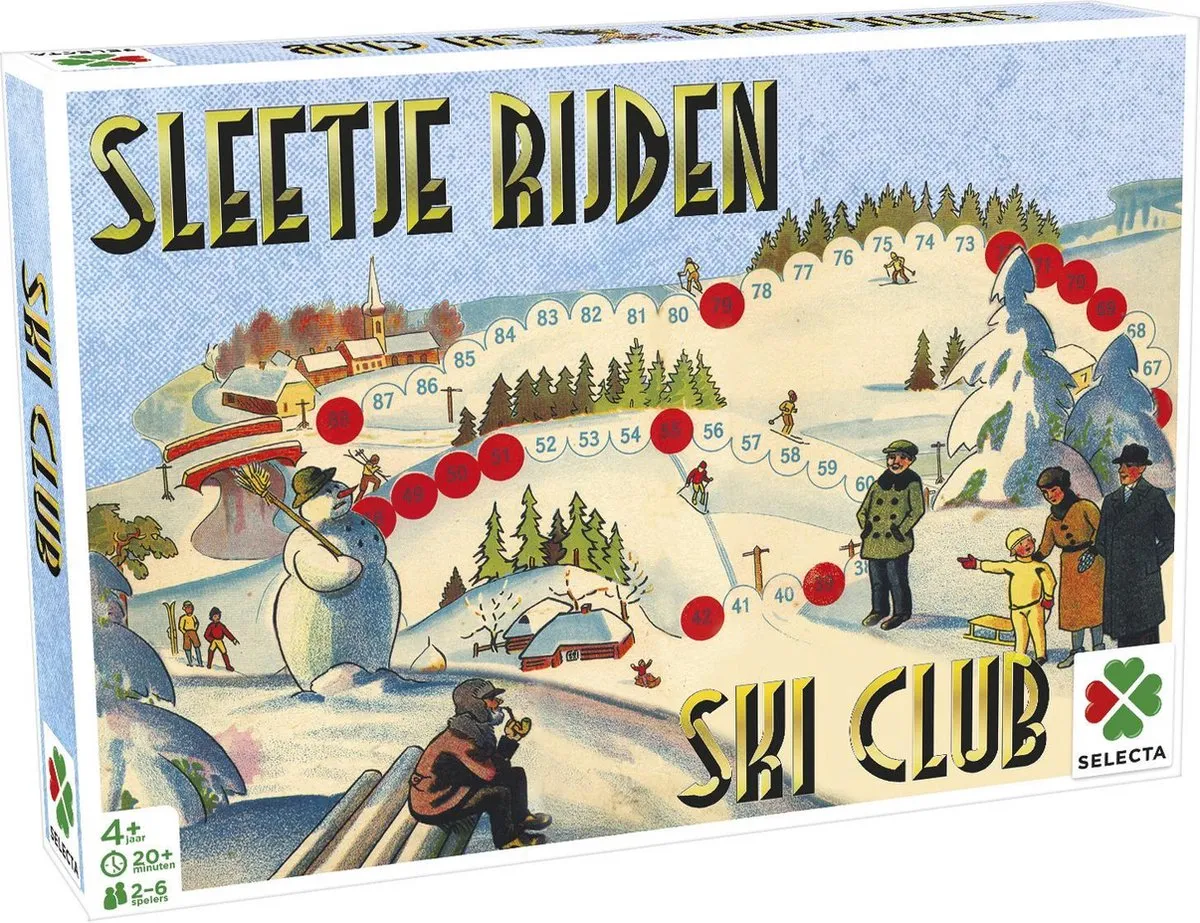 Tactic Spellen van Toen Sleetje Rijden/Ski Club Bordspel - 2-6 Spelers