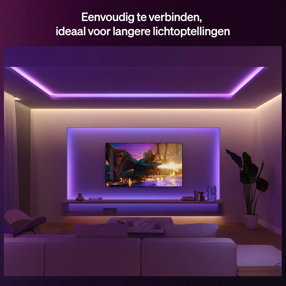 Philips Hue Flux LED Strip Verlenging 5m - Wit