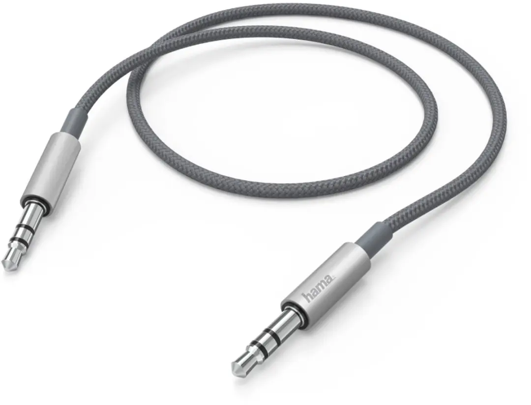Hama AluLine Audiokabel 3,5mm 1m
