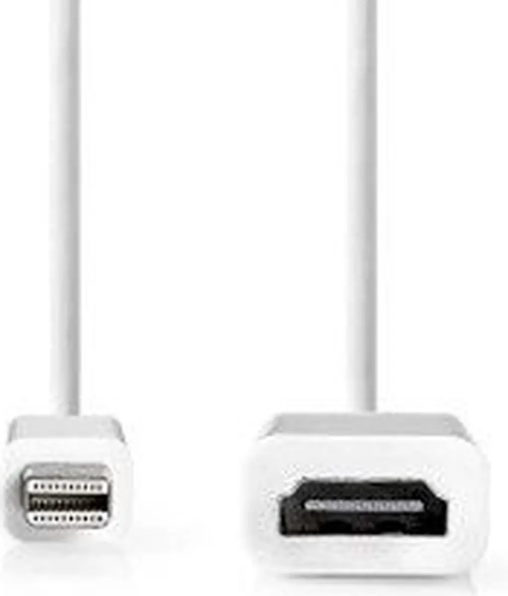 Nedis Mini DisplayPort naar HDMI Kabel 21.6 Gbps 0.2m - Wit